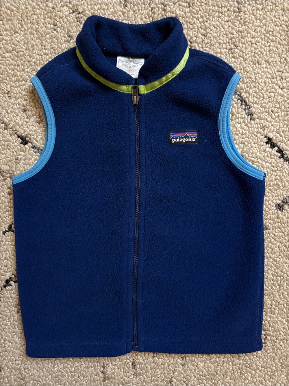 Patagonia kids  fleece vest (3T) EUC
